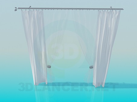 3d model cortinas - vista previa