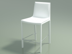 Chaise demi-bar Ashton (110134, blanc)