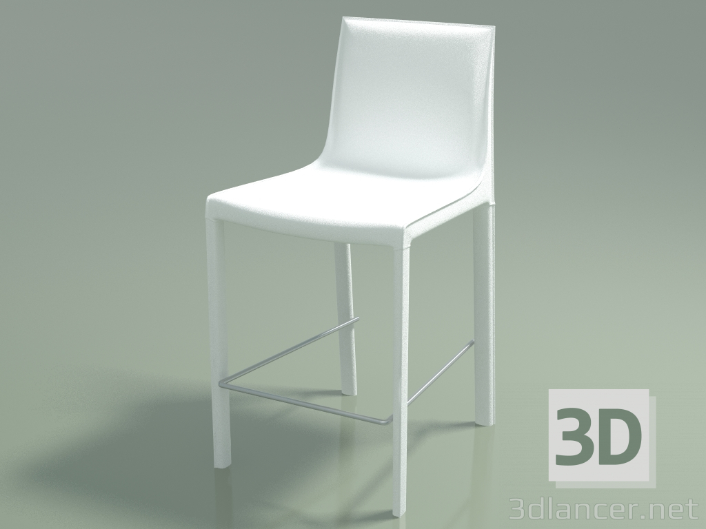 3D modeli Yarım bar sandalye Ashton (110134, beyaz) - önizleme