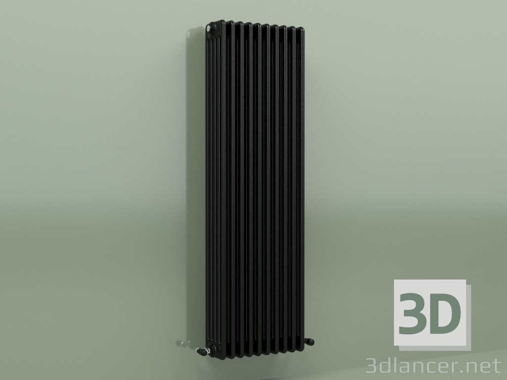 3d модель Радиатор TESI 5 (H 1500 10EL, Black - RAL 9005) – превью