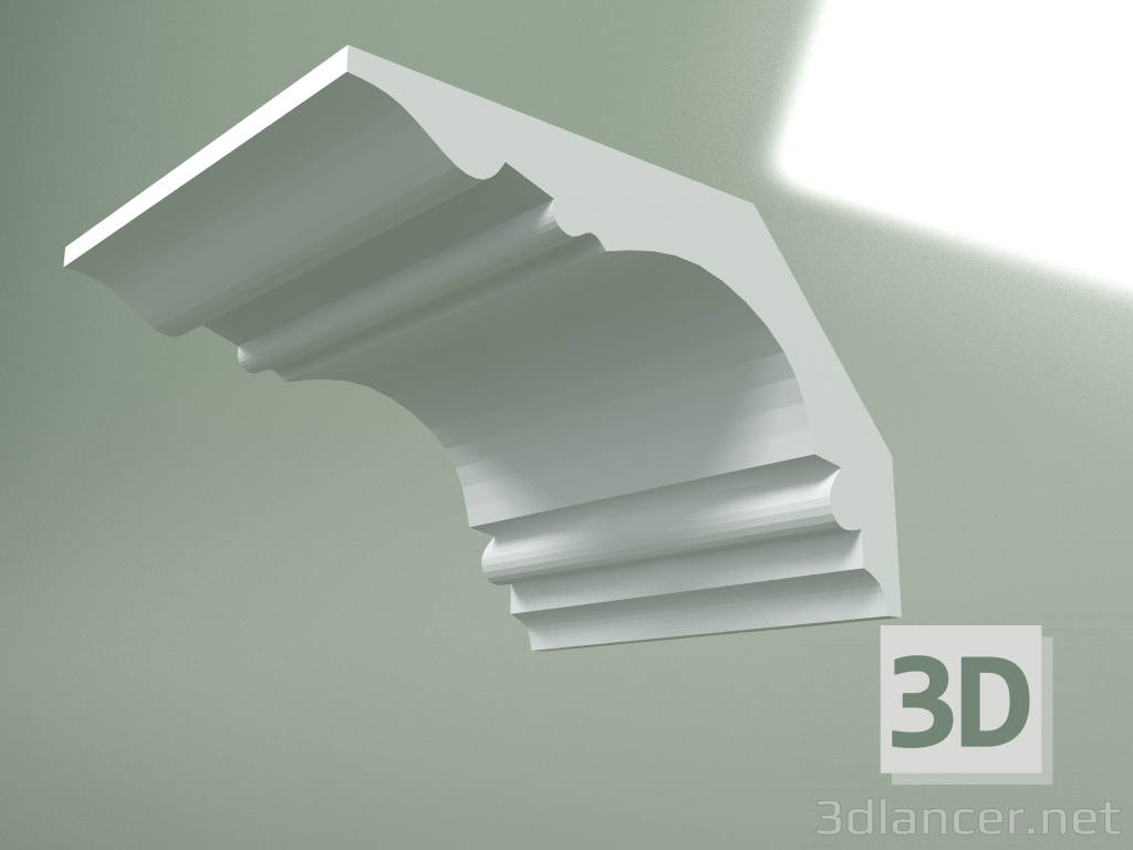 3D modeli Alçı korniş (tavan kaidesi) KT175 - önizleme