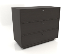 Chest of drawers TM 15 (1001х505х834, wood brown dark)