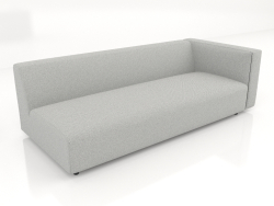 Sofa module for 2 people (XL) 223x100 with an armrest on the right