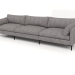 3d model 4.5-seater sofa Summer (Anthracite) - preview