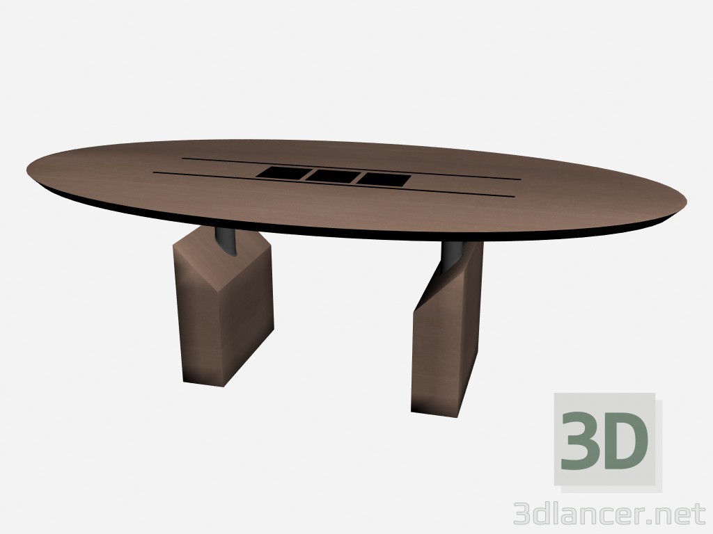 Modelo 3d Oval de mesa Accademia - preview