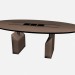 3D Modell Tisch Oval Accademia - Vorschau