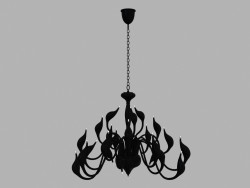 Kronleuchter dekorative md 8098-24a schwarz cigno