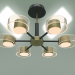 3d model Ceiling LED chandelier Jet 90244-6 (black-gold) - preview