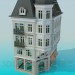 3d модель Кутовий будинок – превью