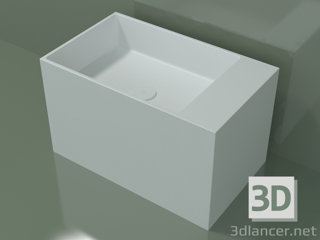 3D Modell Arbeitsplatte Waschbecken (01UN32102, Glacier White C01, L 60, P 36, H 36 cm) - Vorschau