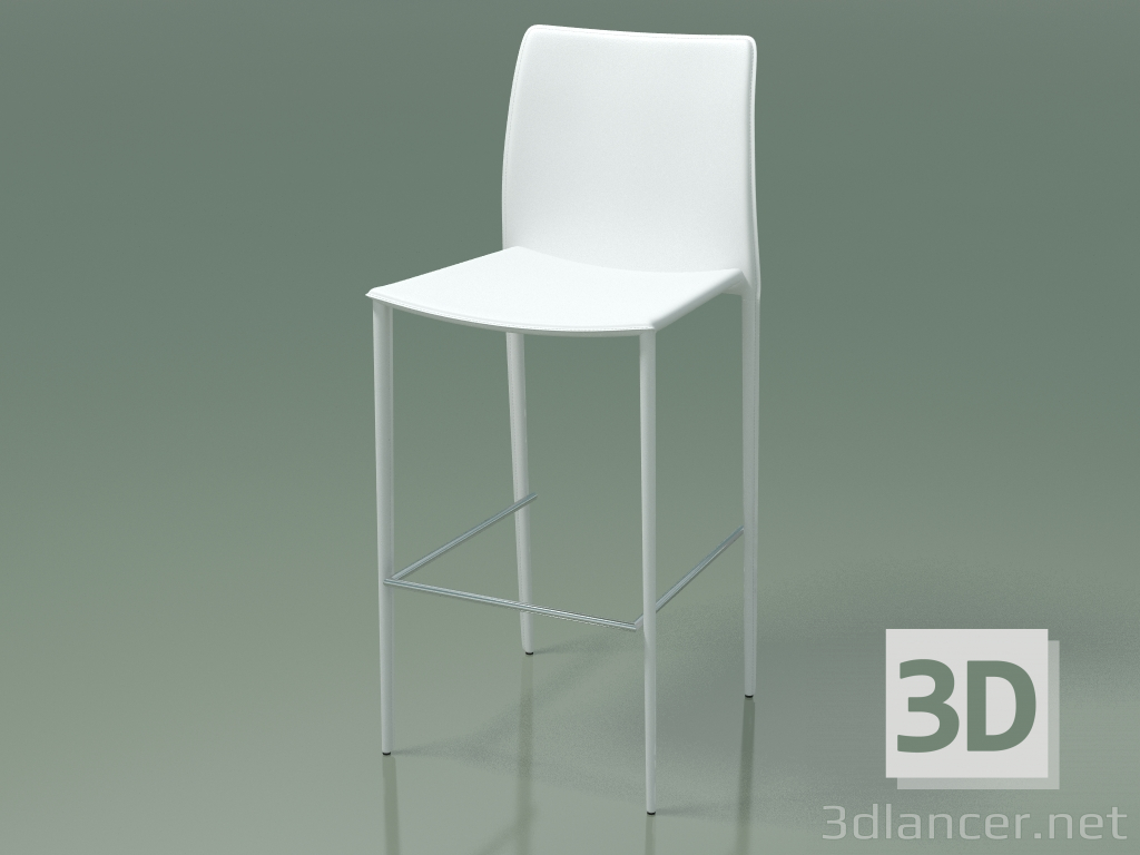 modèle 3D Chaise demi-bar Grand (111867, blanc) - preview