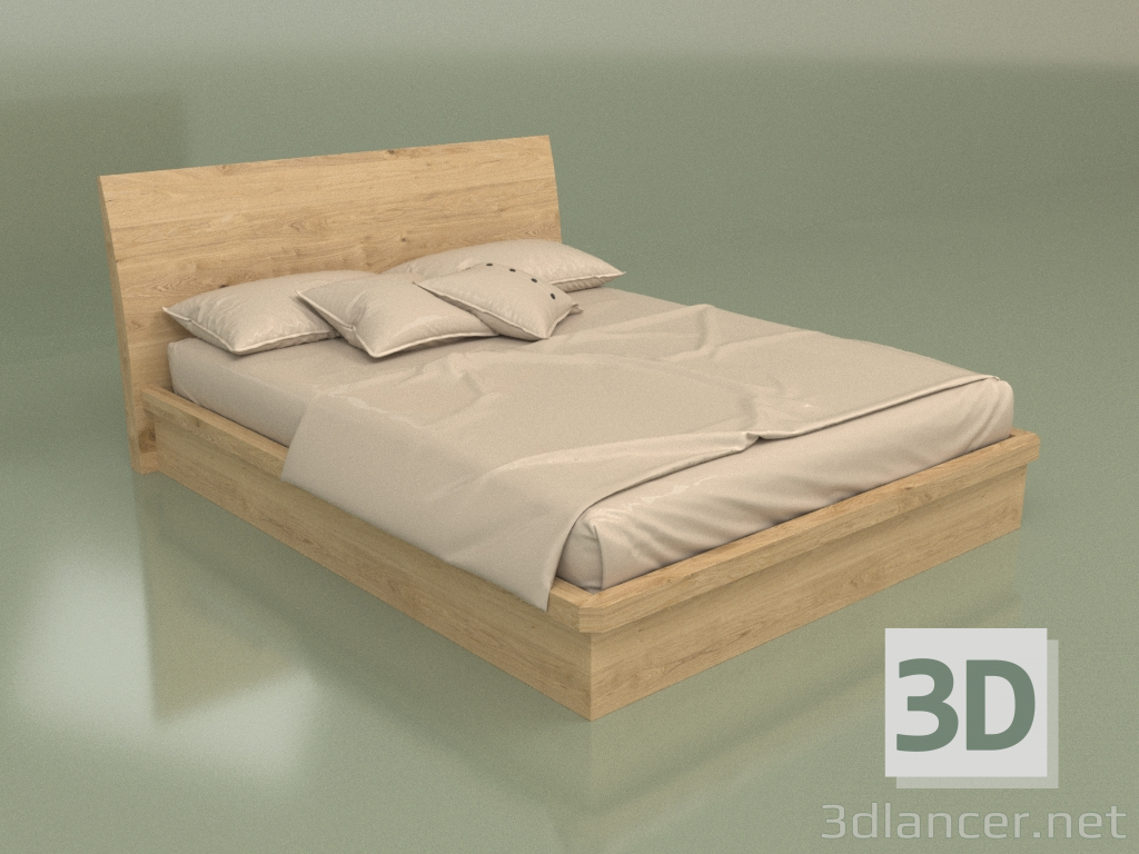 3d модель Ліжко двоспальне Mn 2016-1 (Лофт) – превью