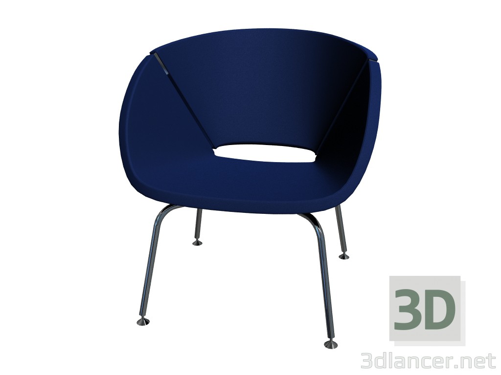 3D Modell Sessel Lipse zu - Vorschau