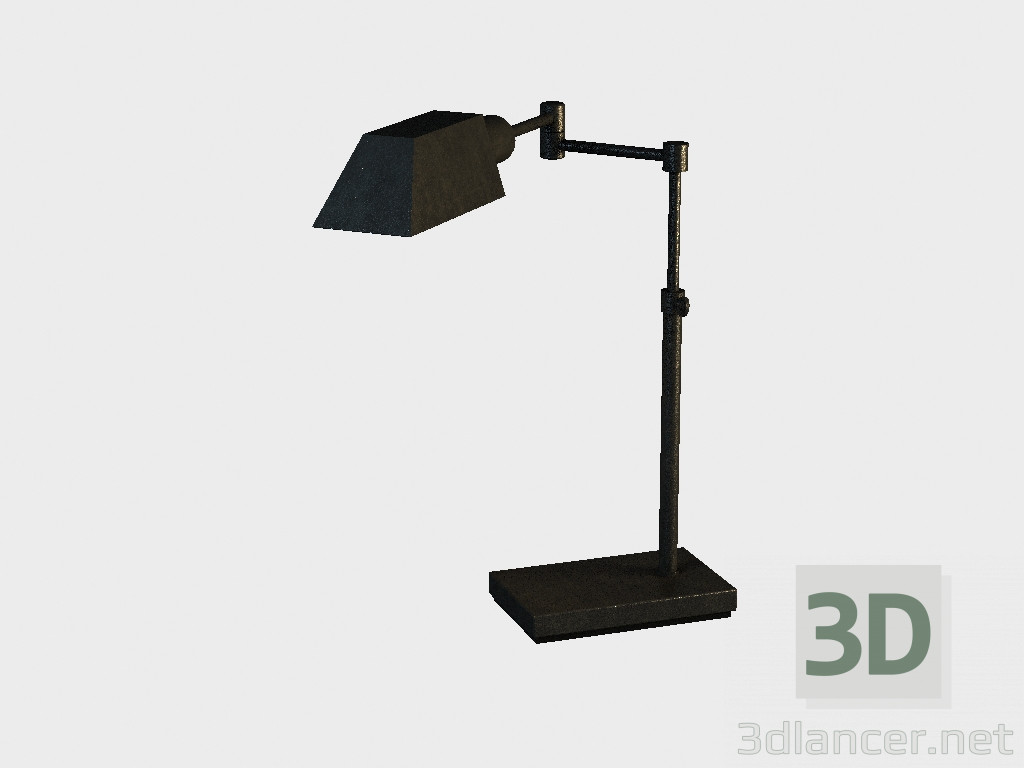 3D modeli Lamba endüstriyel salıncak kol masa lambası (TL020-1-ABG) - önizleme