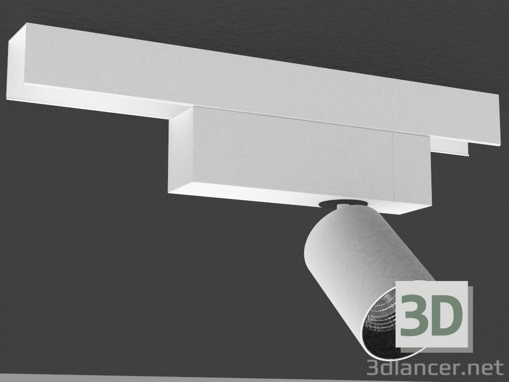 modèle 3D Base pour une plage (W DL18629_T1 Kit Dim) + rail d'éclairage à LED (DL18629_01 blanc C) - preview