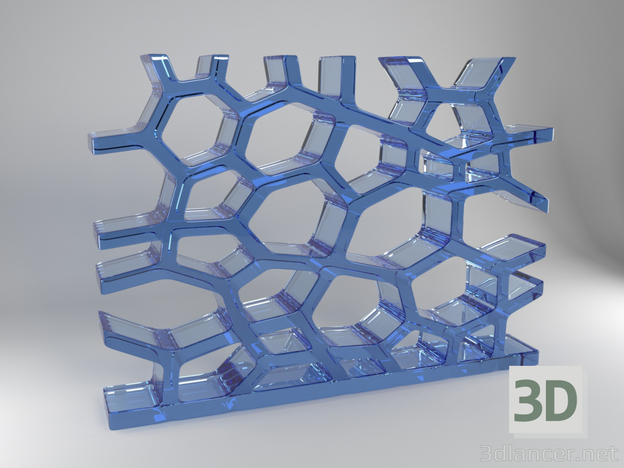 modèle 3D Récif de Voronoi - preview