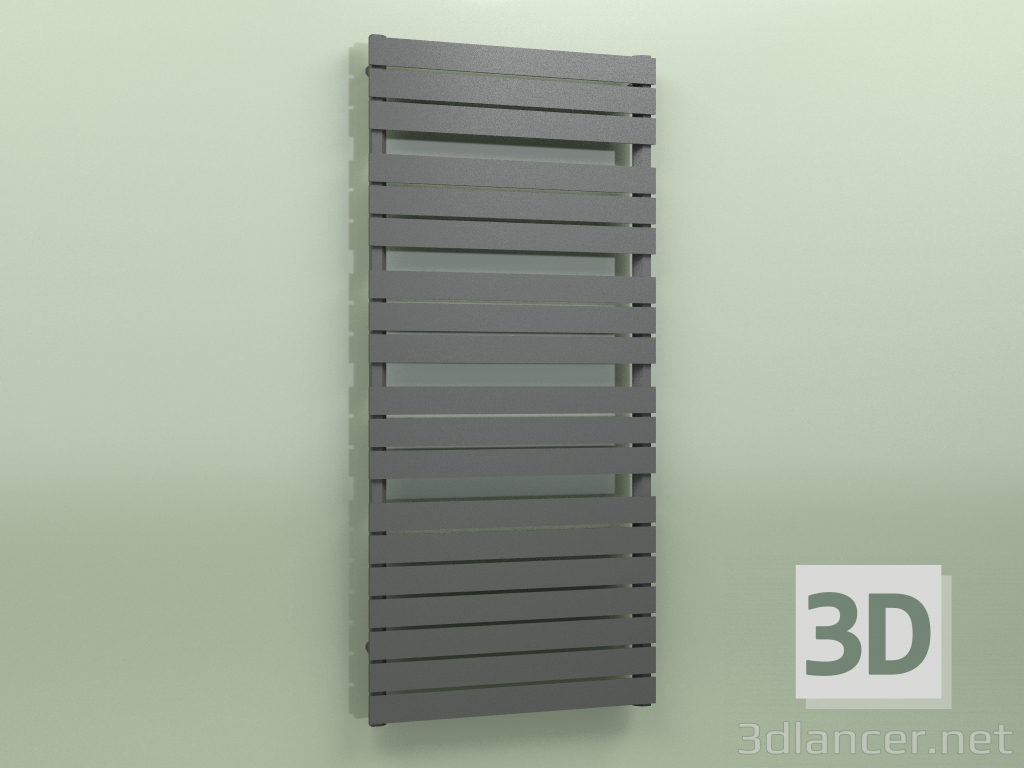 3D modeli Isıtmalı havlu askısı - Muna (1730 x 800, RAL - 9005) - önizleme