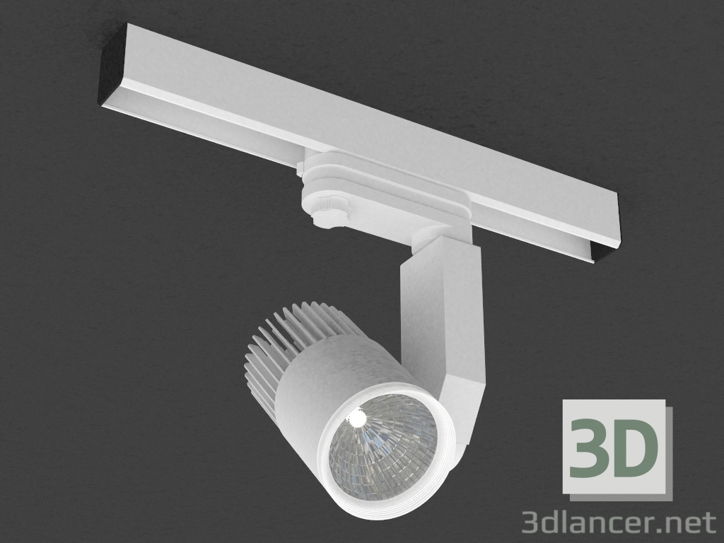 3d model LED downlight for three-phase bus (DL18761_01 Track W 5W) - preview