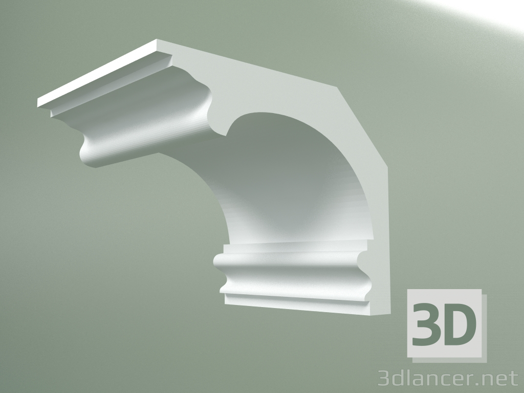 modello 3D Cornicione in gesso (zoccolo a soffitto) KT178-2 - anteprima