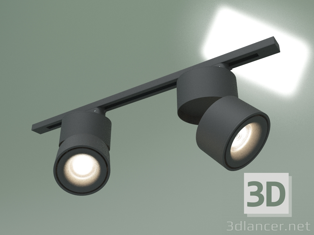 3d model Luz de riel LED Klips LTB21 (negra) - vista previa
