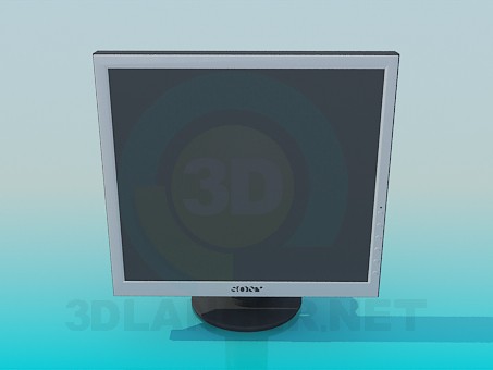 3d model Sony monitor - preview