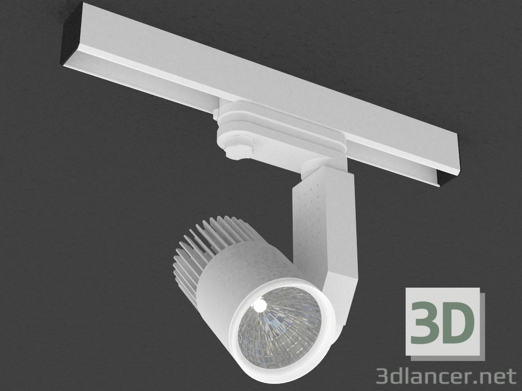 3d model LED downlight for three-phase bus (DL18761_01 Track W 7W) - preview