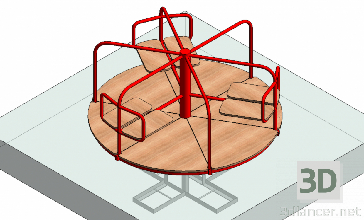 3D modeli Carusel - önizleme