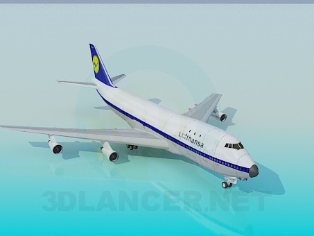 3D modeli Boing-747 - önizleme