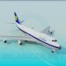 modello 3D Boing-747 - anteprima