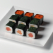 3d model Sushi - vista previa