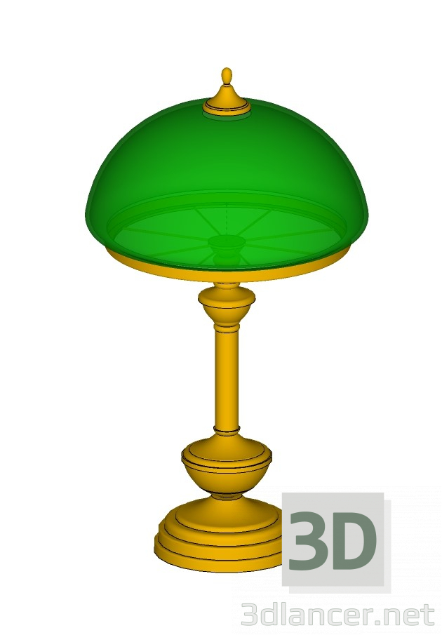 3D modeli Masa lambası, klasik - önizleme