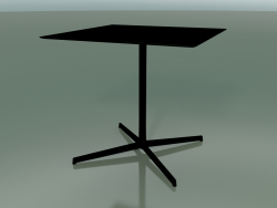 Quadratischer Tisch 5550 (H 72,5 - 79 x 79 cm, schwarz, V39)