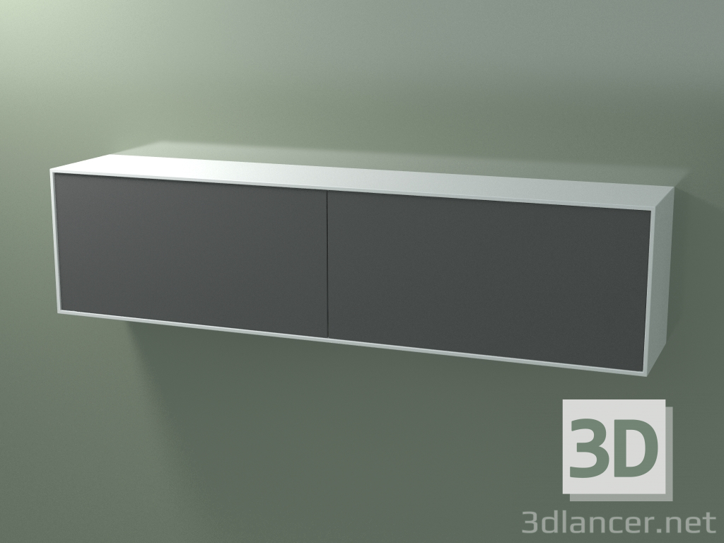 3d model Double box (8AUGВA03, Glacier White C01, HPL P05, L 192, P 36, H 48 cm) - preview