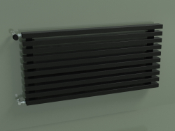 Горизонтальний радіатор RETTA (10 секц 1000 мм 60х30, чорний глянцевий)