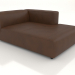 3d model Chaise longue 177 with an armrest on the left - preview