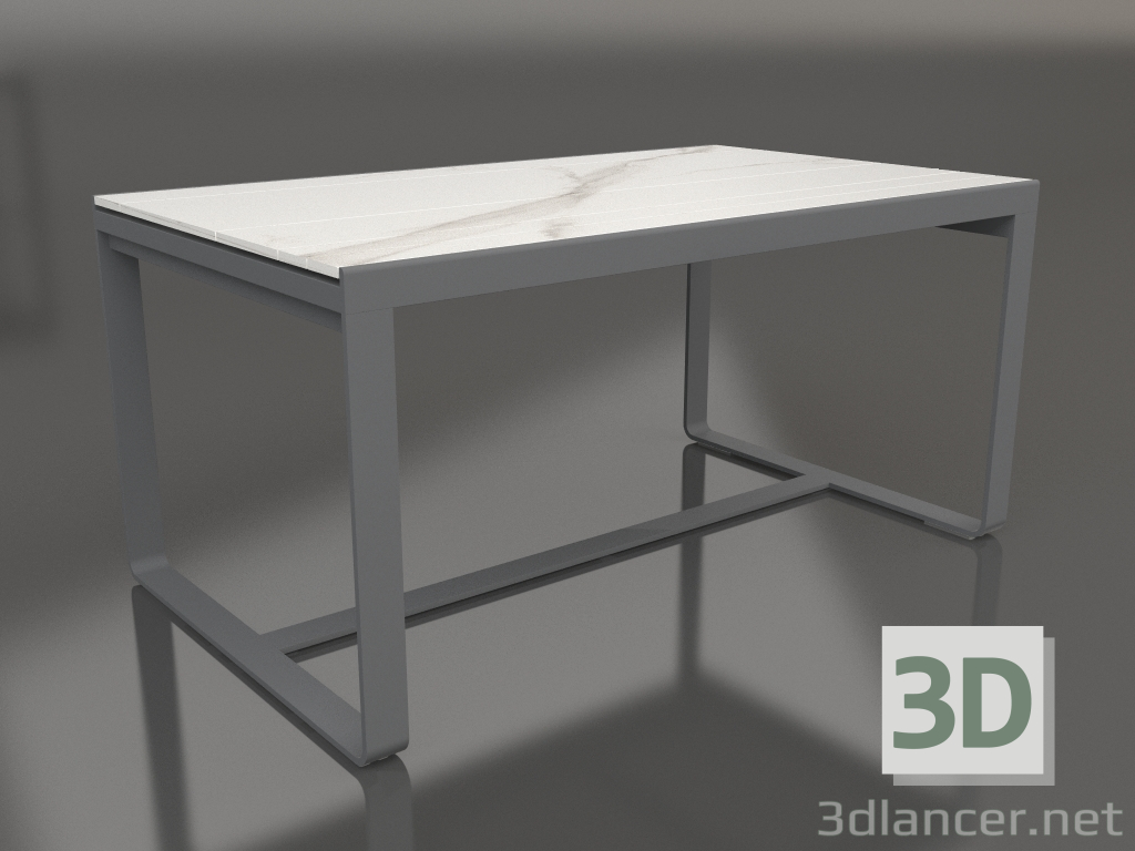 modèle 3D Table à manger 150 (DEKTON Aura, Anthracite) - preview