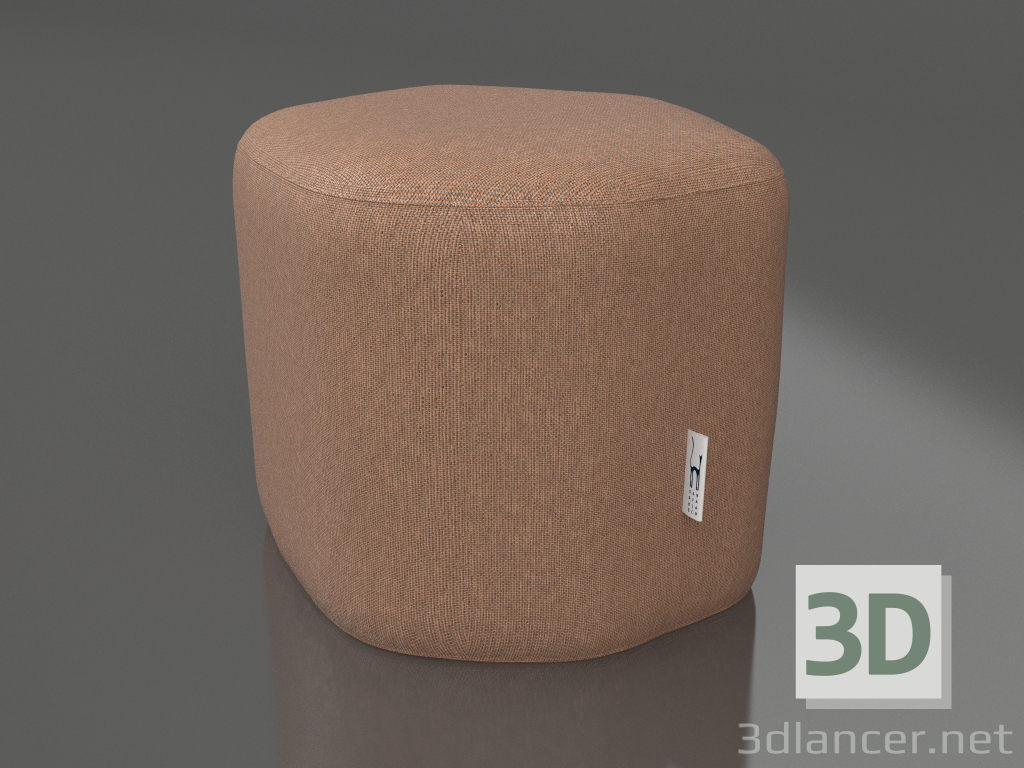 3D Modell Sitzpuff (Terrakotta) - Vorschau