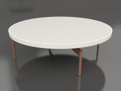 Table basse ronde Ø120 (Gris agate, DEKTON Sirocco)