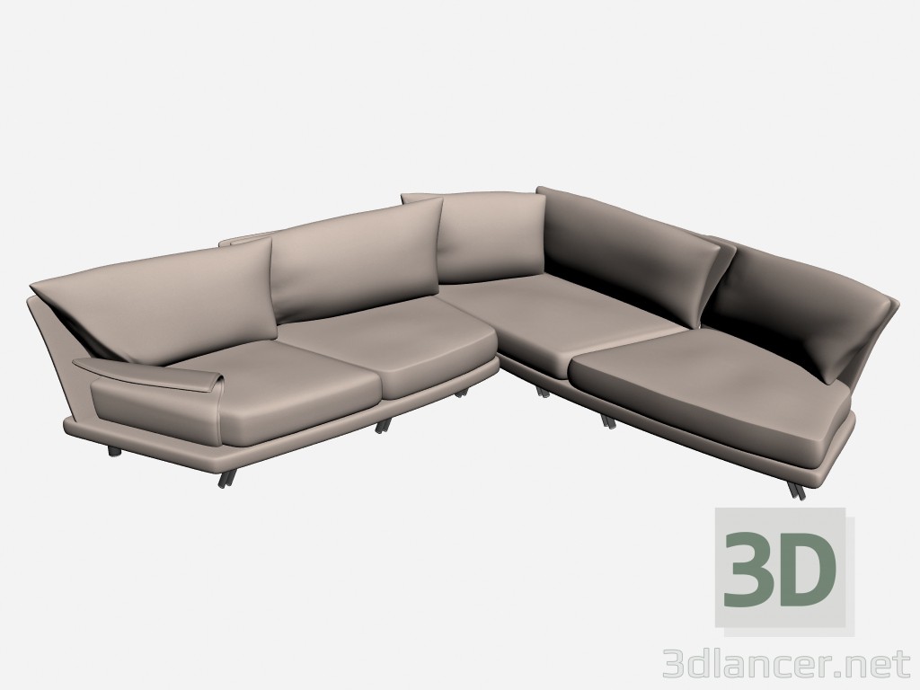 3D Modell Sofa Super Roy Twin 9 - Vorschau