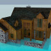3d модель Дерев'яний будинок – превью