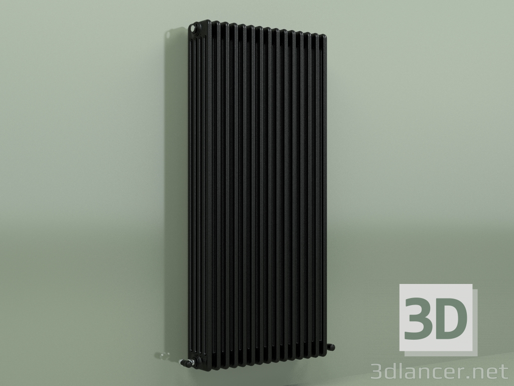 modèle 3D Radiateur TESI 5 (H 1500 15EL, Noir - RAL 9005) - preview