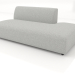 3d model Sofa module 1 seater (XL) 120 extended on the right - preview