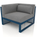 3D Modell Modulares Sofa, Abschnitt 6 links (Graublau) - Vorschau