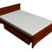 3d модель Ліжко 2-місне 140х220 – превью