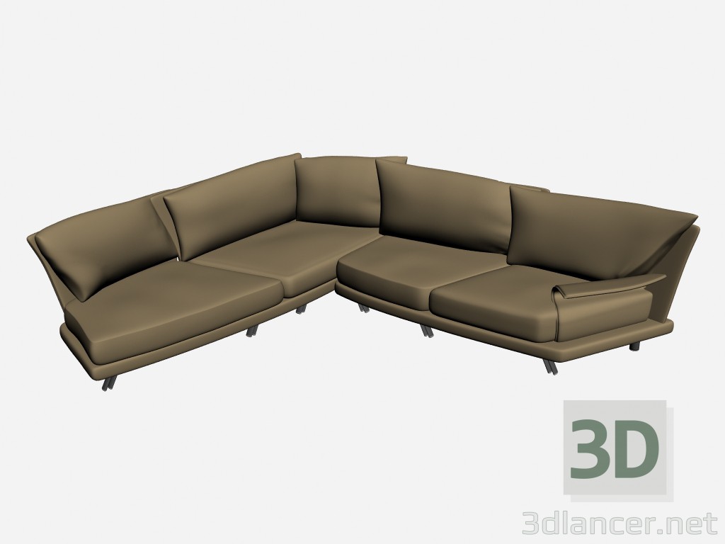 Modelo 3d Gêmeo de roy Super sofá 10 - preview