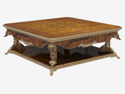 Coffee table square in classical style 228