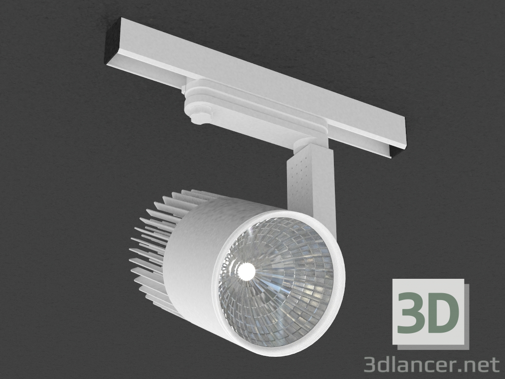 3d model LED downlight for three-phase bus (DL18761_01 Track W 30W) - preview