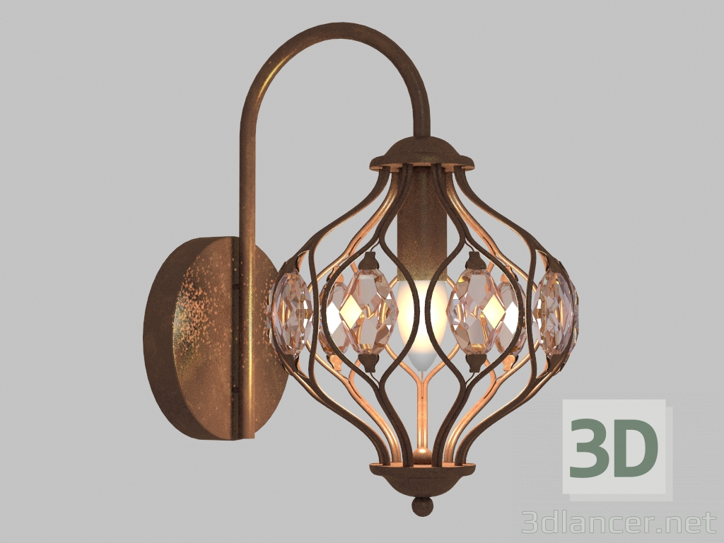 3D modeli Duvar lambası Fes (1382-1W) - önizleme