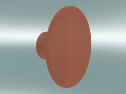 Крюк для одежды Dots Wood (Ø9 cm, Tangerine)