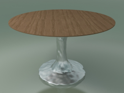 Round dining table (132, Natural Lacquered)